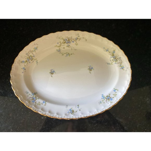 Pope Gosser Blue Floral 13" Platter - Picture 5 of 7